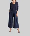 Neu Nomads Cropped Palazzo Pants In Midnight In Multi
