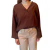 Neu Nomads Joyce Blouse In Chocolate In Brown
