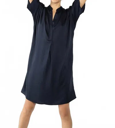 Neu Nomads Kerala Shirt Dress In Blue In Black