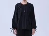 Neu Nomads Tunika Blouse Vintage Cupro In Black In Blue