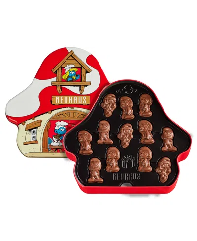 Neuhaus Chocolate Smurfs Mushroom House Tin Milk Chocolates, 24 Piece In No Color