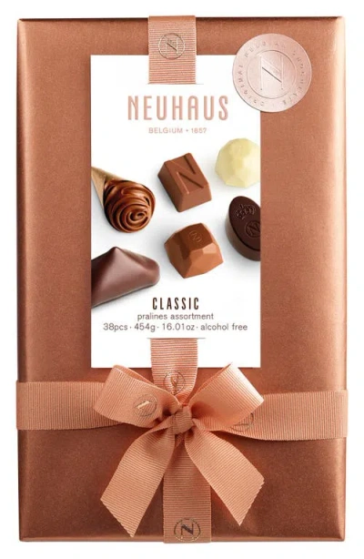 Neuhaus Classic Pralines 38-piece Milk, Dark & White Chocolate Gift Box In Brown