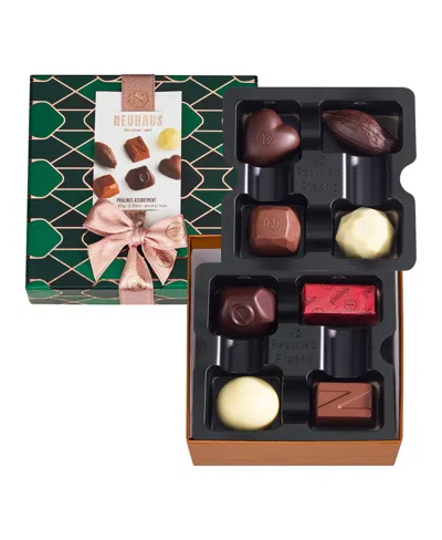 Neuhaus Holiday Assorted Chocolate Square Giftbox, 8 Pieces In Green