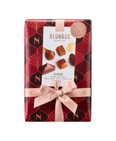 Neuhaus Holiday Ballotin 1 Lb Assorted Chocolates, 38 Pieces In Red