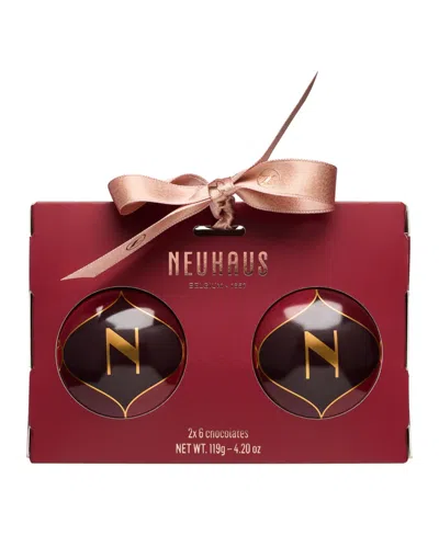 Neuhaus Holiday Christmas Ornament Chocolate Box, 12 Pieces In Burgundy