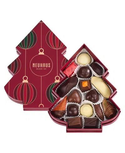 Neuhaus Holiday Christmas Tree Assorted Chocolate, 16 Pieces In Red