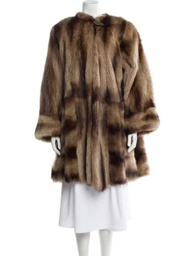 Pre-owned Neustadter Furs Fur Fur Coat In Brown