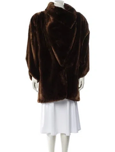 Pre-owned Neustadter Furs Vintage 1980's Fur Jacket In Brown