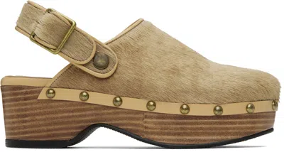 Neute Beige Valentina Clogs