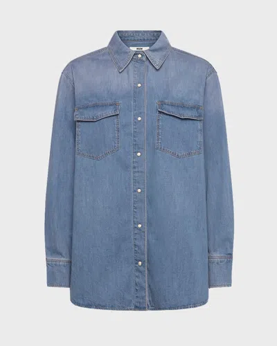 Neuw Bowery Denim Shirt Vision  12 In Blue
