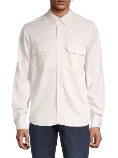 Neuw Denim Men's Workwear Twill Button Down Shirt In Light Sand