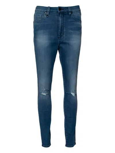 Pre-owned Neuw Distressed-finish Jeans In Blue