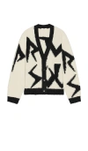 Neuw Fuzzy Cardigan In Black,ivory