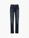 Neuw Mens On Union Lou Brand-patch Straight-leg Slim-fit Stretch-denim Blend Jeans In On Union