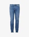 Neuw Lou Slim-fit Straight Cotton-blend Jeans In Black