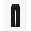 Neuw Mens Julian Flared Denim Jeans Indigo In Purple