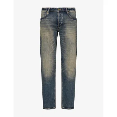 Neuw Mens Lou Slim Atlantic Denim Jeans Dark Vintage Indigo In Multi