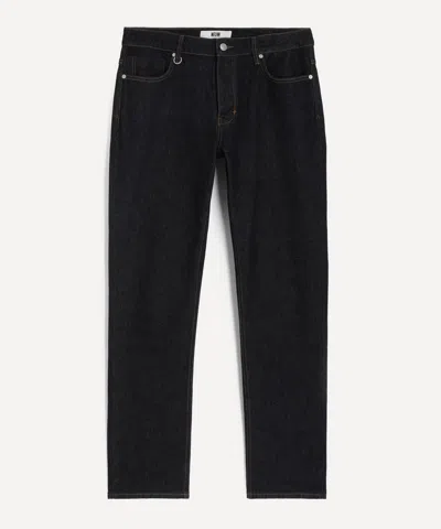 Neuw Mens Lou Straight-leg Crudo Jeans In Black