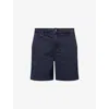 Neuw Mens Navy Hunter Regular-fit Brushed Cotton Shorts