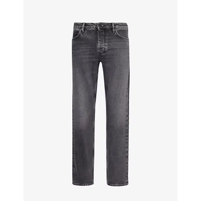 Neuw Mens Dead Moon Wash Black Ray Straight-leg Mid-rise Stretch-denim Jeans