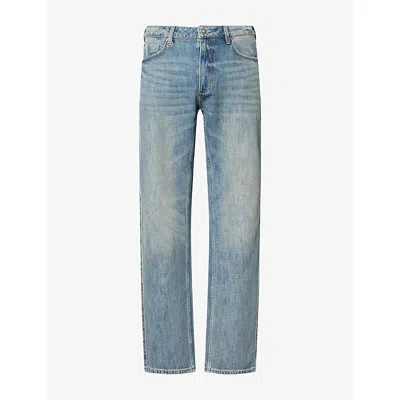 Neuw Mens  Rebel Straight-leg Denim Jeans In Blue