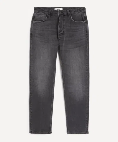 Neuw Mens Ray Straight Jeans In Sharp Black In Gray