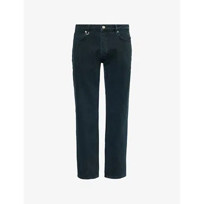 Neuw Mens  Ray Straight Regular-fit Denim Jeans In Overdyed Black