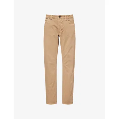 Neuw Mens Lou Slim-fit Leg Stretch-cotton Trousers Sahara