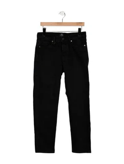 Pre-owned Neuw Mid-rise Straight Leg Jeans In Blue