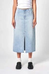 Neuw Recut Denim Maxi Skirt In Light Vintage Indigo, Women's At Urban Outfitters