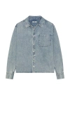 Neuw Regular Fit Denim Shirt In Light Vintage Indigo
