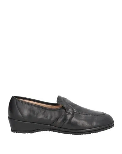 Neva Export Woman Loafers Black Size 11 Leather