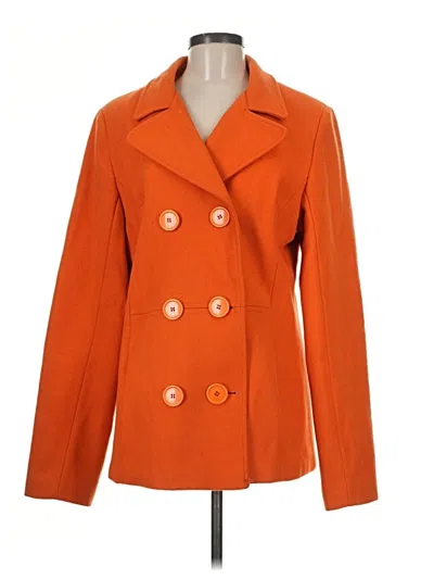 Pre-owned Neva Wool Blazer Jacket In Orange