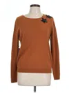 Never A Wallflower Cashmere Pullover Sweater In Brown
