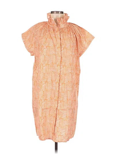 Pre-owned Never A Wallflower Casual Dress In Orange