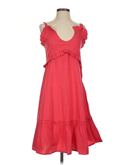 Pre-owned Never A Wallflower Casual Dress In Red