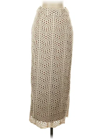 Pre-owned Never A Wallflower Casual Skirt In Ivory