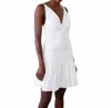 Never A Wallflower Elle Short Dress In White In White