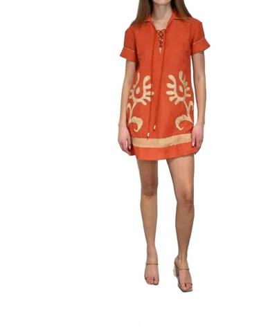 Never A Wallflower Florentine Mini Dress In Oaxca Rafia In Multi