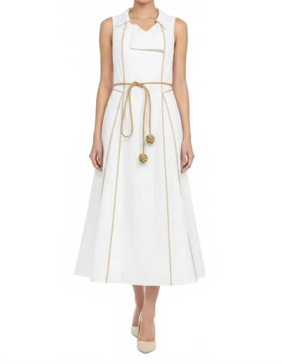 Never A Wallflower Florentine Wrap Dress In White