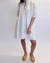 Never A Wallflower High Neck Midi Dress In Cream In Grey