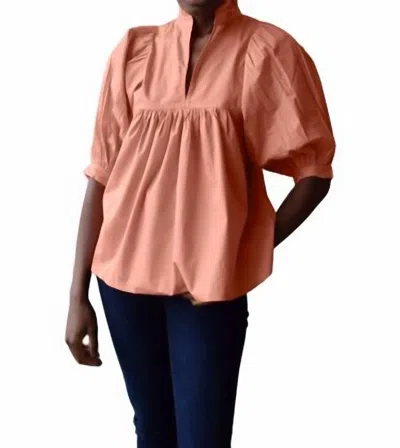Never A Wallflower High Neck Top In Cameo Pink