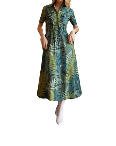 Never A Wallflower Kelli Maxi Dress In Midnight Fern In Multi