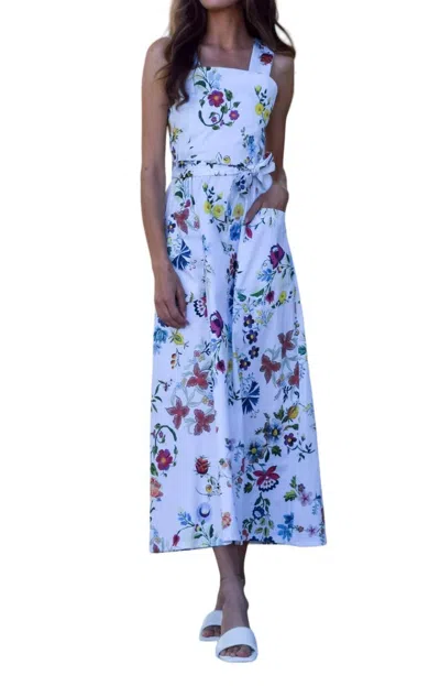 Never A Wallflower Malia Midi Dress In Floral In Purple