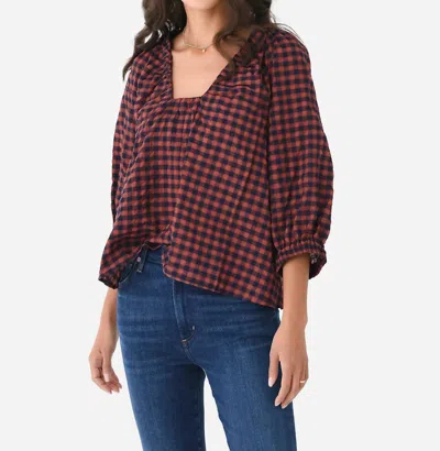 Never A Wallflower Marakesh Top In Rust Check In Multi