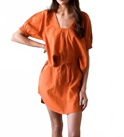 Never A Wallflower Marakesh Top In Tangerine Woven In Orange