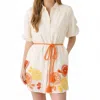 Never A Wallflower Oranges Short Dress In Citrus In Neutral