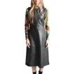 Never A Wallflower Purslane Faux Leather Dress In Olive In Green