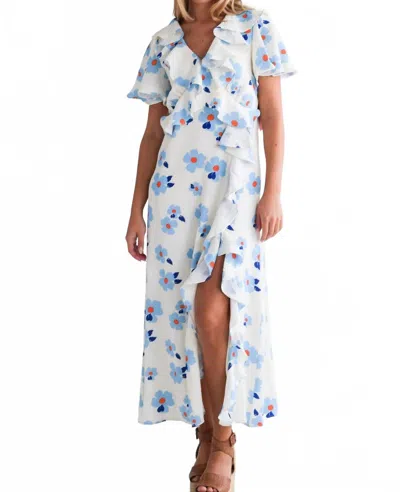 Never A Wallflower Selina Dress In Bubble Floral In Multi