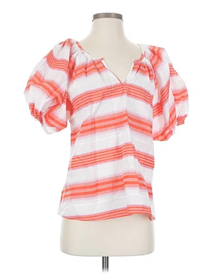 Never A Wallflower Short Sleeve Blouse In White